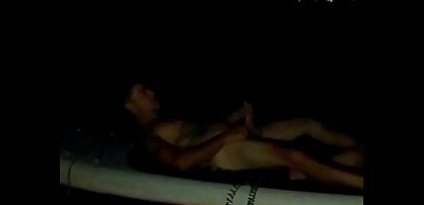  Having sex on our paddle board at night was tricky and we almost got caught
